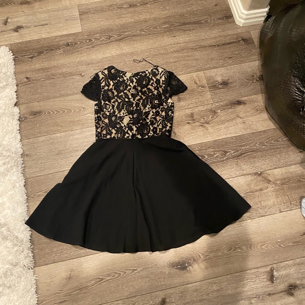 Black mini dress